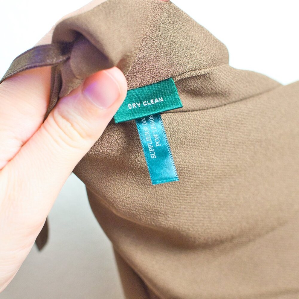 NWT Ralph Lauren Polyester Floral Midi Skirt in Earth Tones MP - Picture 9 of 9